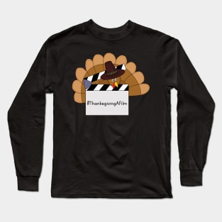 Thanksgiving A Film Turkey and Clapperboard Long Sleeve T-Shirt